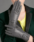 Premium Goatskin Grey Leather Glove