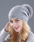 Rhinestone Mink Winter hat