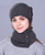 knitted Unisex Thick hat scarf set