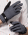Genuine Leather Plaid Glove