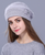 Rabbit fur Knitted Beret