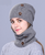 knitted Unisex Thick hat scarf set