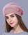 Rabbit fur Knitted Beret