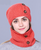 knitted Unisex Thick hat scarf set