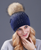 Rhinestones Rabbit fur knitted hat