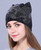 Rhinestone kitty Flannelette beanie