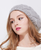 Rabbit Fur knitted beret Hat