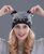 Kitty Rabbit fur wool beanie