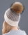 Rhinestone Natural Fur Beanie