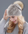 Rabbit fur wool Knitted hat