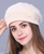 Rabbit fur Knitted Beret