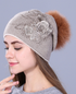 Rabbit fur wool Knitted hat