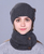 knitted Unisex Thick hat scarf set